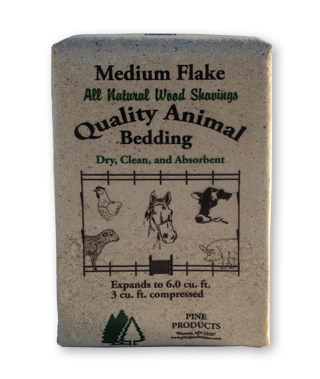 medium flake bagged shavings